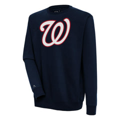 Washington Nationals Antigua Victory Pullover Sweatshirt - Navy