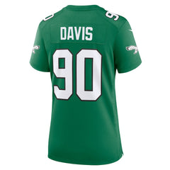 Jordan Davis Philadelphia Eagles Women's Alternate Game Jersey - Kelly Green | Nike discount