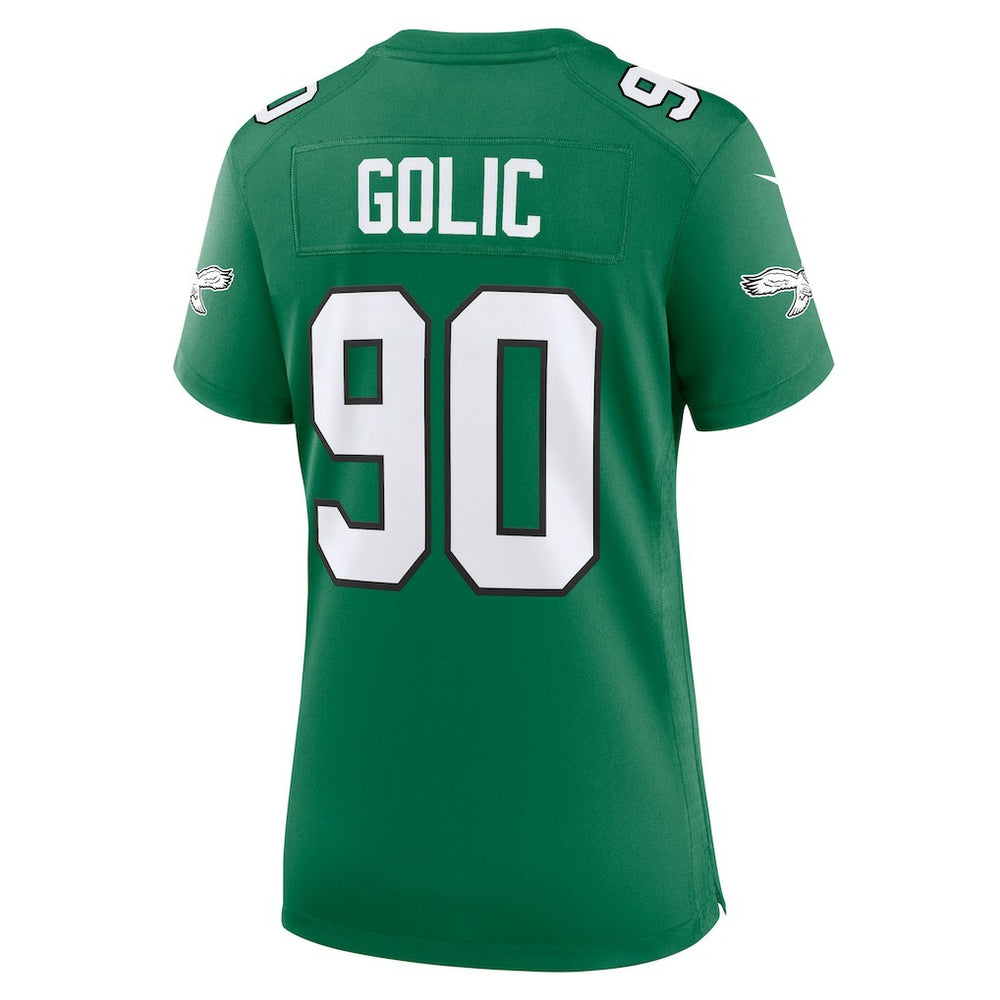 Mike Golic Philadelphia Eagles Women's Alternate Game Jersey - Kelly Green | Nike discount
