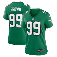 Jerome Brown Philadelphia Eagles Women's Alternate Game Jersey - Kelly Green | Nike on sale
