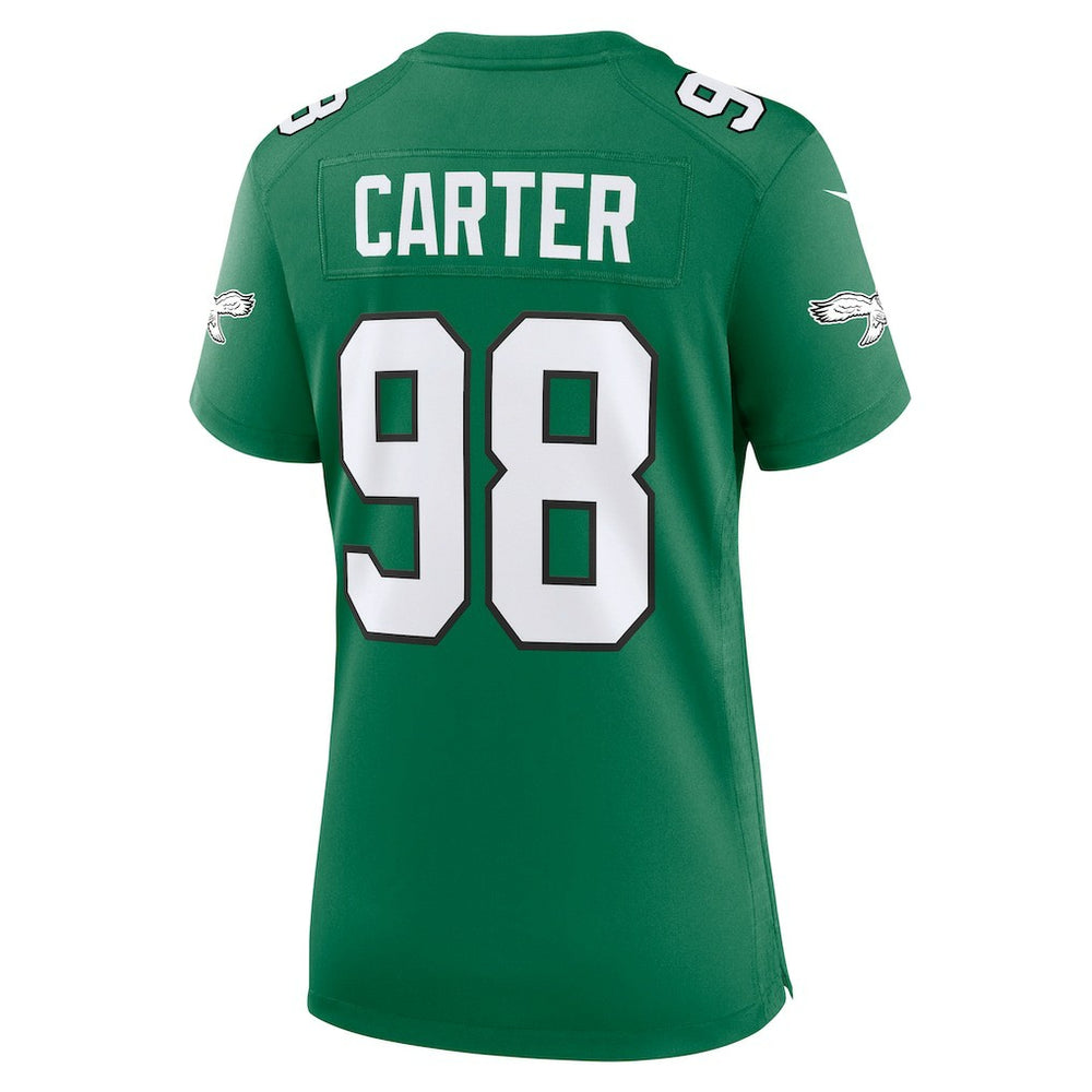Jalen Carter Philadelphia Eagles Women's Alternate Game Jersey - Kelly Green | Nike for sale
