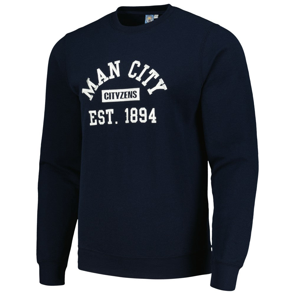 Manchester City Oversized Pullover Sweatshirt - Navy discount