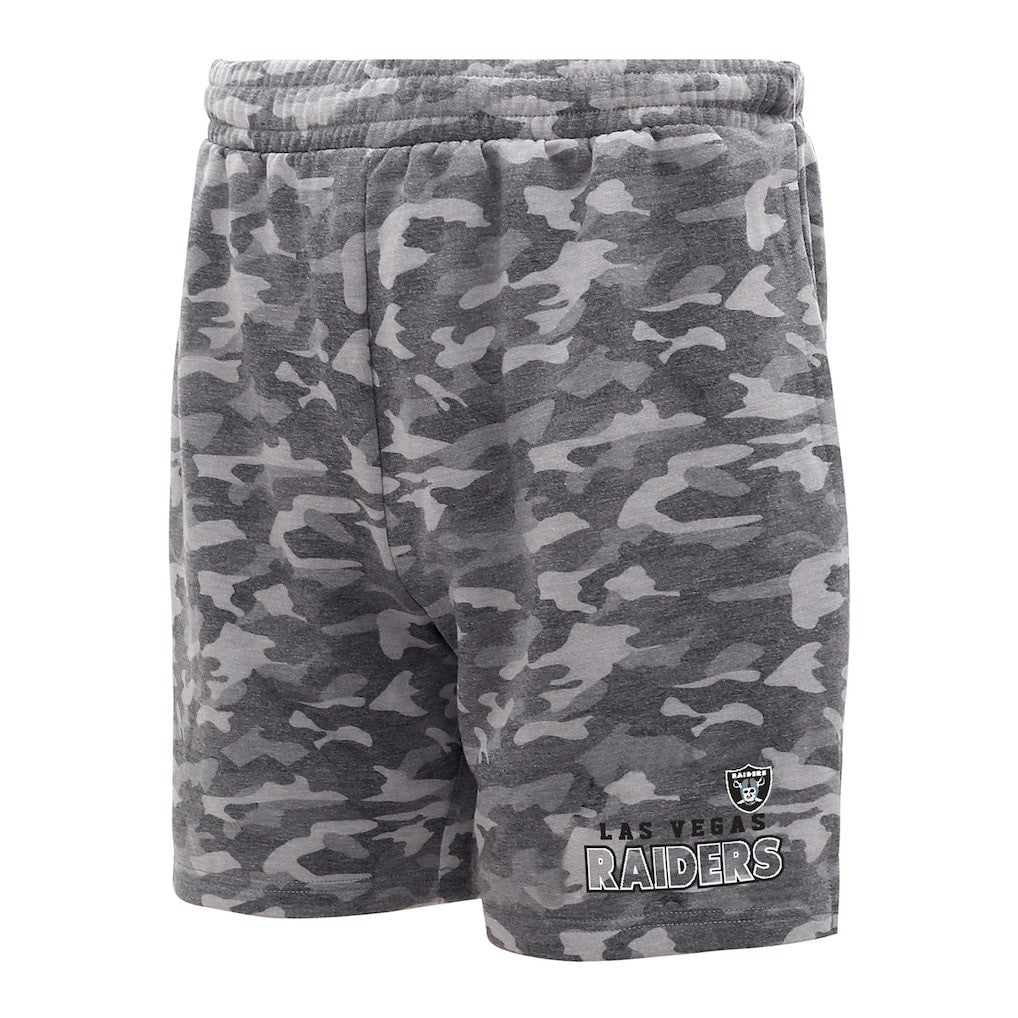 Las Vegas Raiders Concepts Sport Biscayne Camo Shorts - Charcoal sale