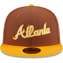 Atlanta Braves Tiramisu  59FIFTY Fitted Hat - Brown | New Era