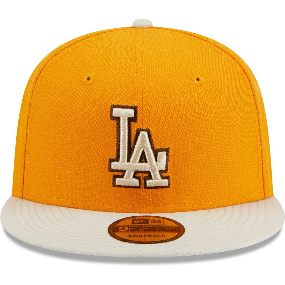 Los Angeles Dodgers Tiramisu  9FIFTY Snapback Hat - Gold | New Era