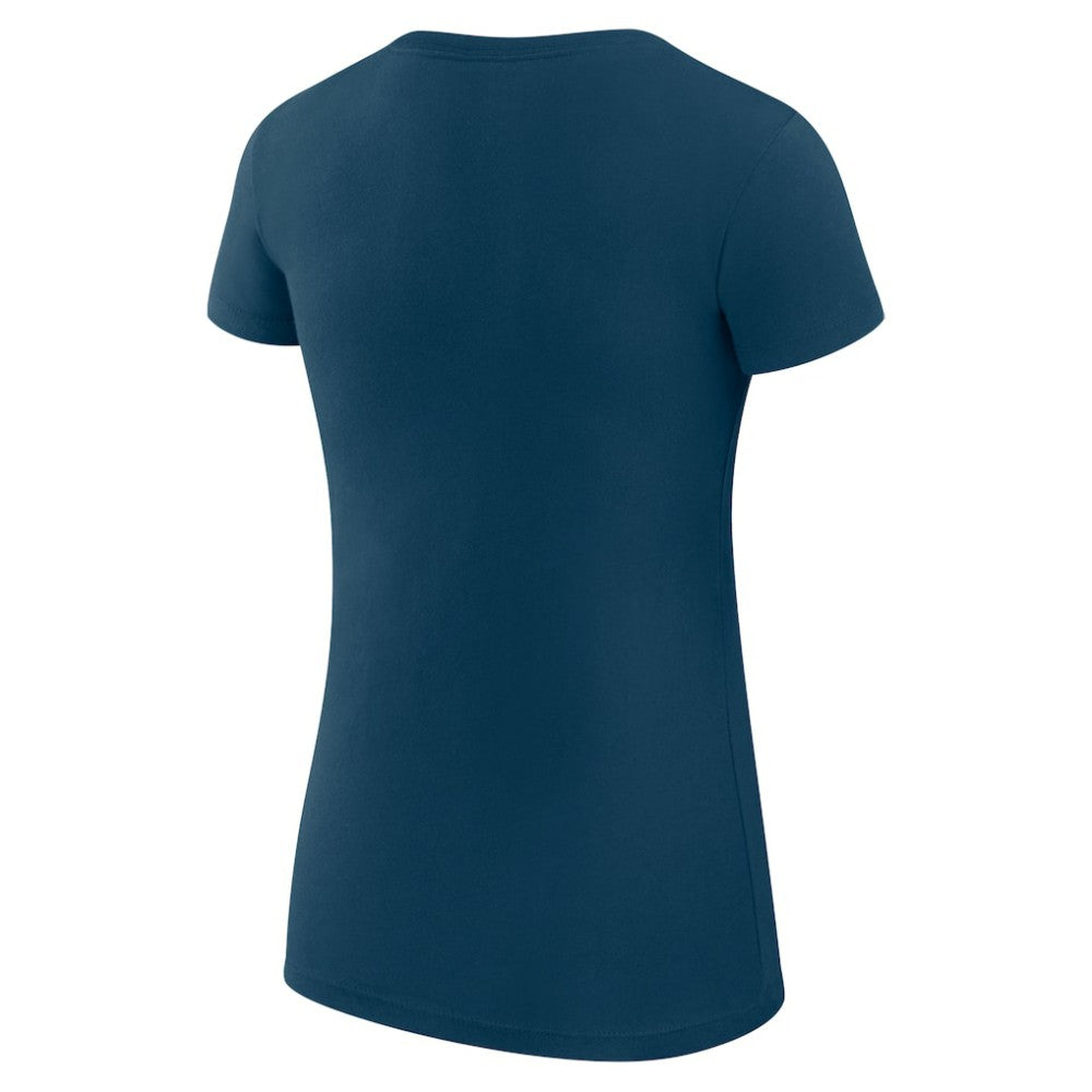 Montreal Canadiens G-III 4Her by Carl Banks Women's Super-Slim Fit Lightweight Heart T-Shirt Navy