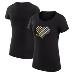 Vegas Golden Knights G-III 4Her by Carl Banks Women's Super-Slim Fit Lightweight Heart T-Shirt Black