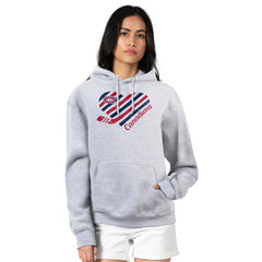 Montreal Canadiens G-III 4Her by Carl Banks Women's Heart Pullover Hoodie Heather Gray