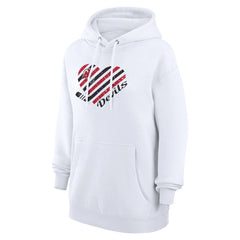 New Jersey Devils G-III 4Her by Carl Banks Women's Heart Pullover Hoodie White