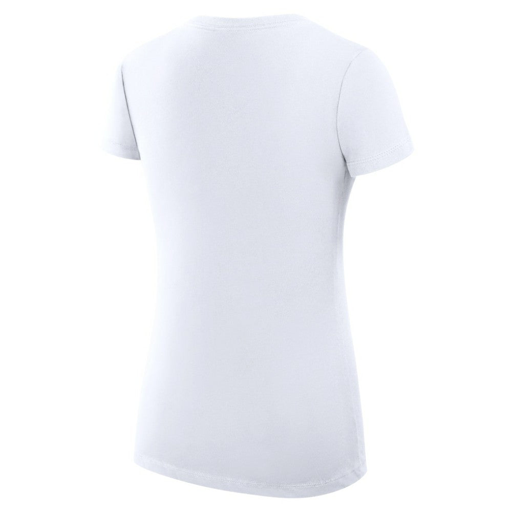 Buffalo Sabres G-III 4Her by Carl Banks Women's Super-Slim Fit Lightweight Heart V-Neck T-Shirt White