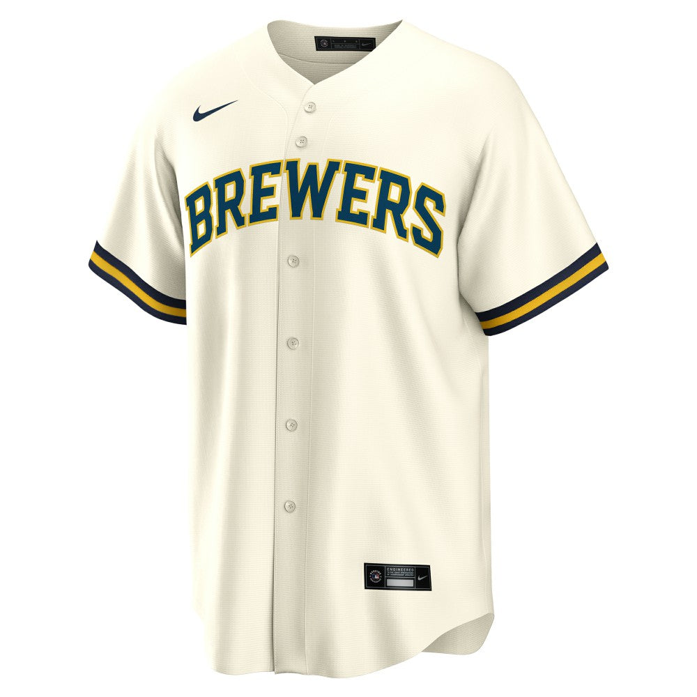 Sal Frelick Milwaukee Brewers Home Replica Player Jersey - Cream | Nike