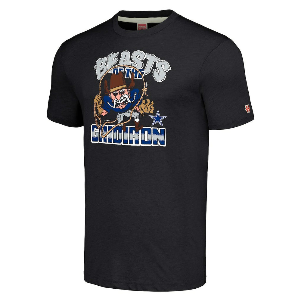 Dallas Cowboys Homage Unisex Monsters of the Gridiron Halloween Tri-Blend T-Shirt - Charcoal cheap