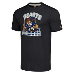 Dallas Cowboys Homage Unisex Monsters of the Gridiron Halloween Tri-Blend T-Shirt - Charcoal cheap