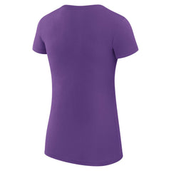 Colorado Rockies G-III 4Her by Carl Banks Women's Super-Slim Fit Lightweight Filigree Team T-Shirt - Purple