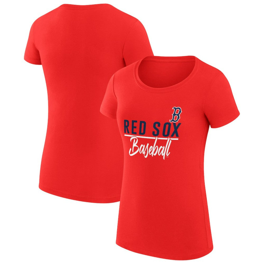 Boston Red Sox G-III 4Her by Carl Banks Women's Super-Slim Fit Lightweight Team Graphic T-Shirt - Red