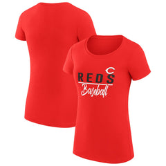 Cincinnati Reds G-III 4Her by Carl Banks Women's Super-Slim Fit Lightweight Team Graphic T-Shirt - Red