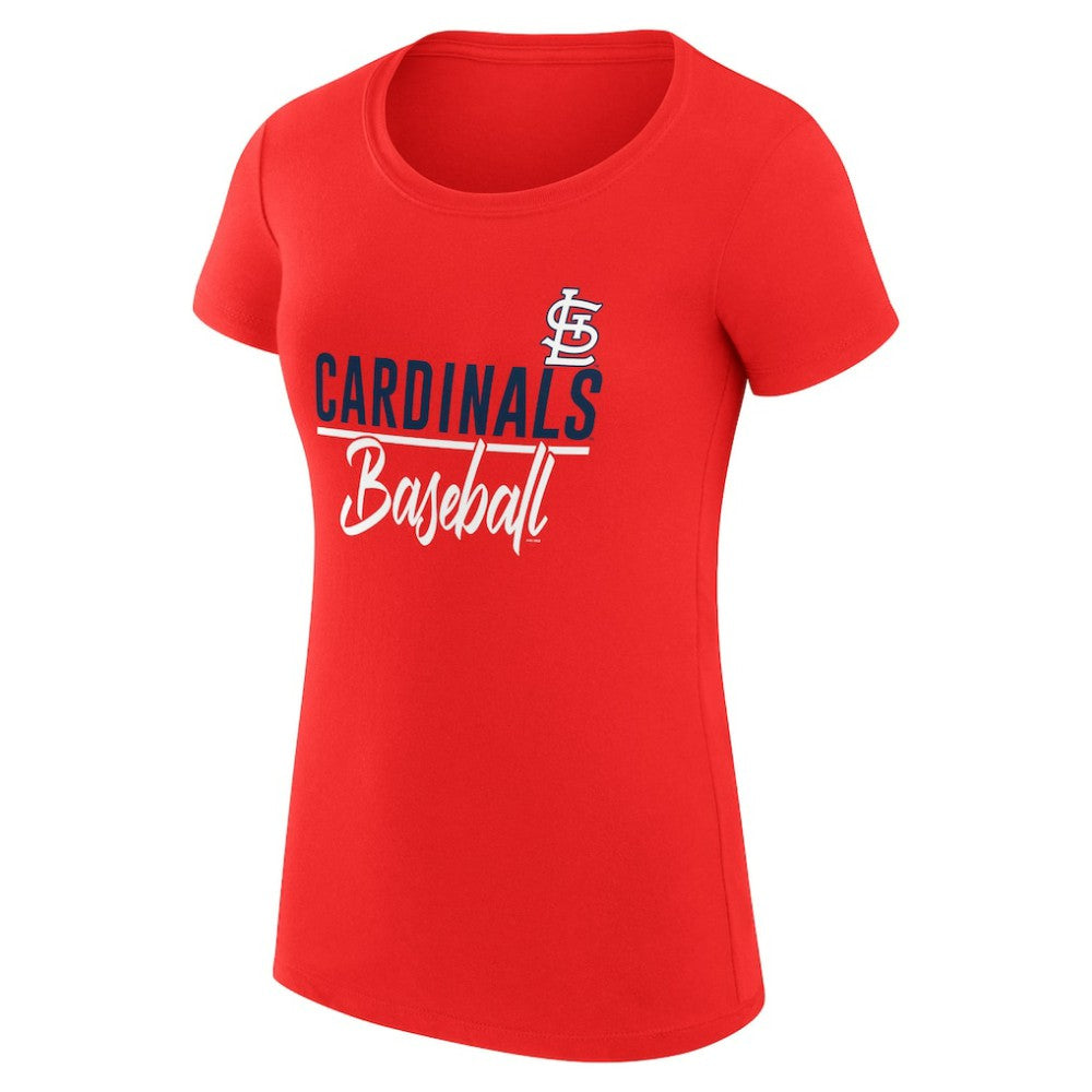 St. Louis Cardinals G-III 4Her by Carl Banks Women's Super-Slim Fit Lightweight Team Graphic T-Shirt - Red