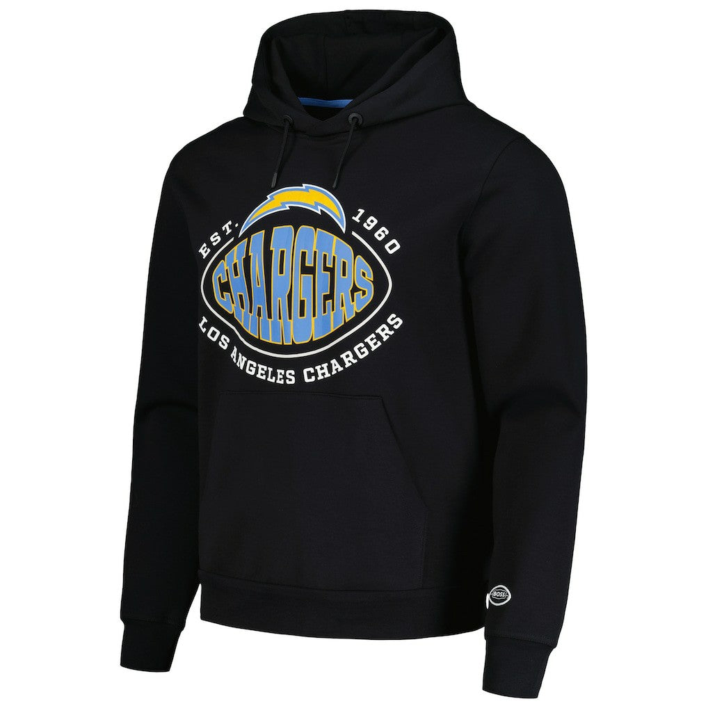 Los Angeles Chargers BOSS X NFL Touchback Pullover Hoodie - Black sale