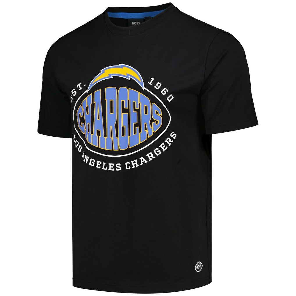 Los Angeles Chargers BOSS X NFL Trap T-Shirt - Black on sale