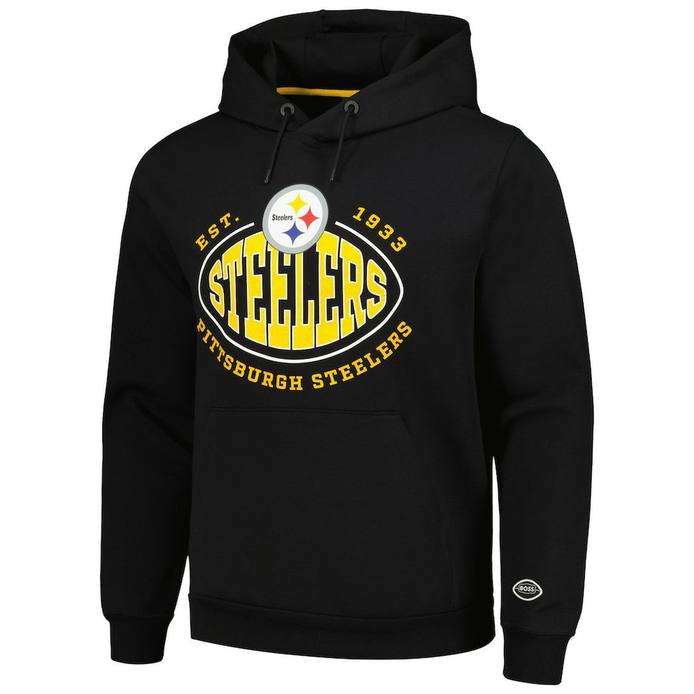 Pittsburgh Steelers BOSS X NFL Touchback Pullover Hoodie - Black sale