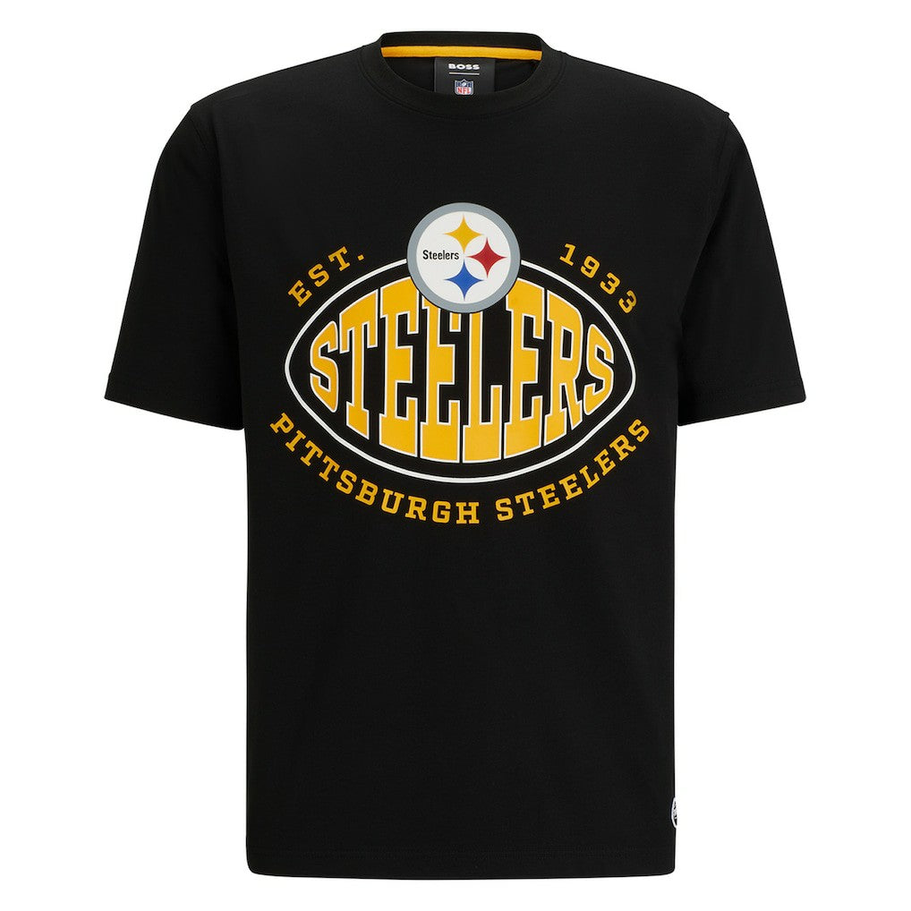 Pittsburgh Steelers BOSS X NFL Trap T-Shirt - Black cheap