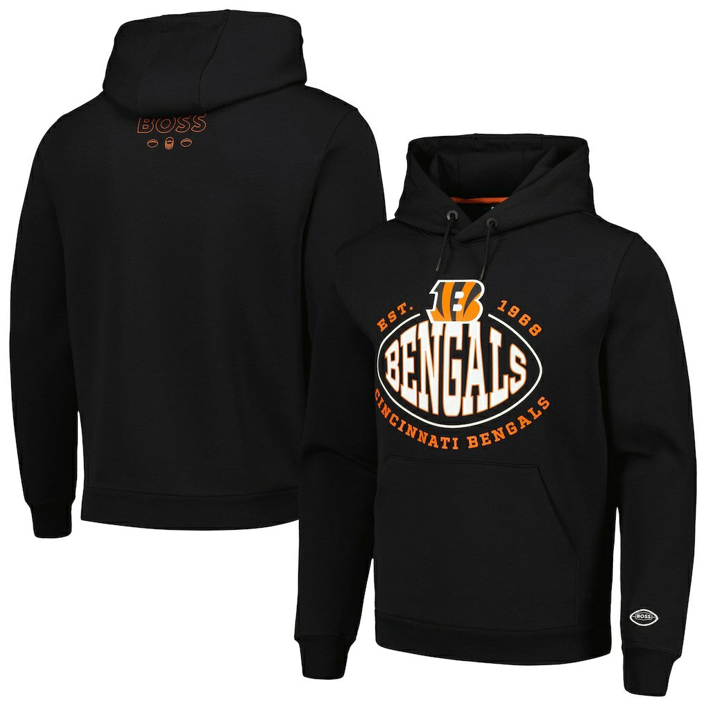 Cincinnati Bengals BOSS X NFL Touchback Pullover Hoodie - Black sale