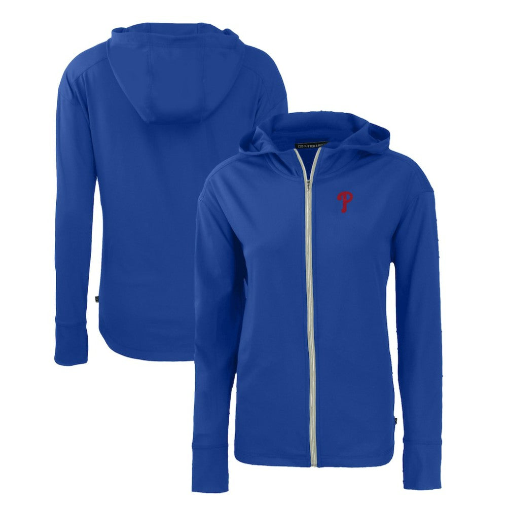 Philadelphia Phillies Cutter & Buck Women's Daybreak Eco Recycled Full-Zip Hoodie - Royal