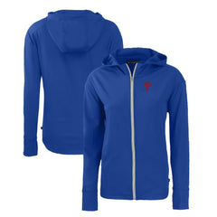Philadelphia Phillies Cutter & Buck Women's Daybreak Eco Recycled Full-Zip Hoodie - Royal