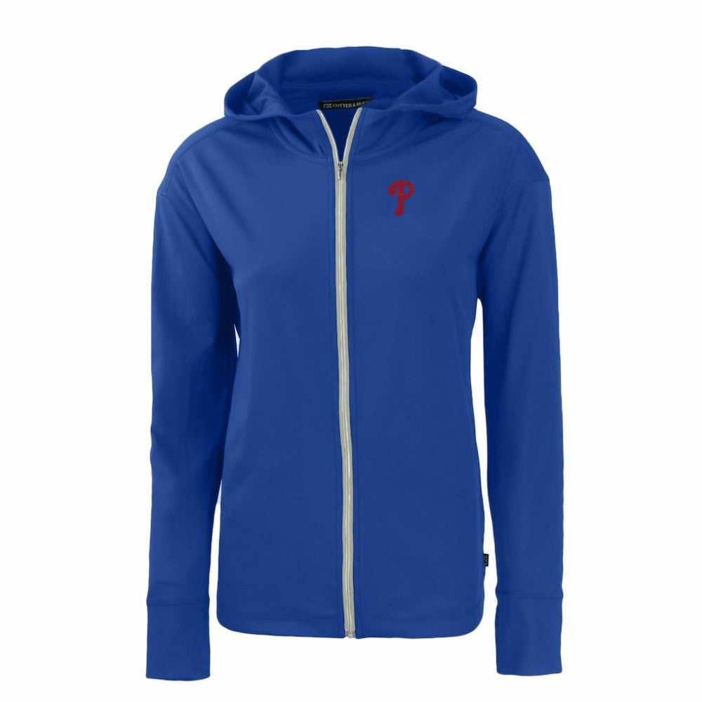Philadelphia Phillies Cutter & Buck Women's Daybreak Eco Recycled Full-Zip Hoodie - Royal