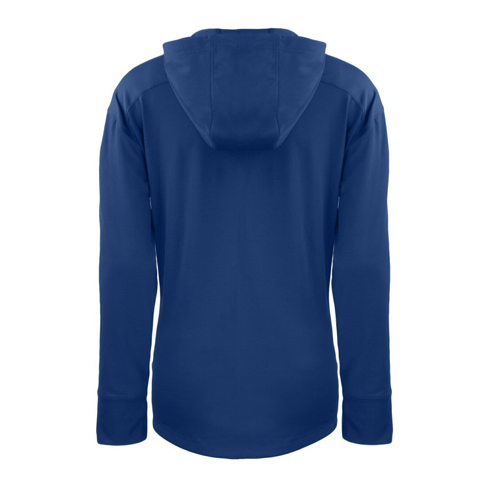 Kansas City Royals Cutter & Buck Women's Daybreak Eco Recycled Half-Zip Hoodie - Royal