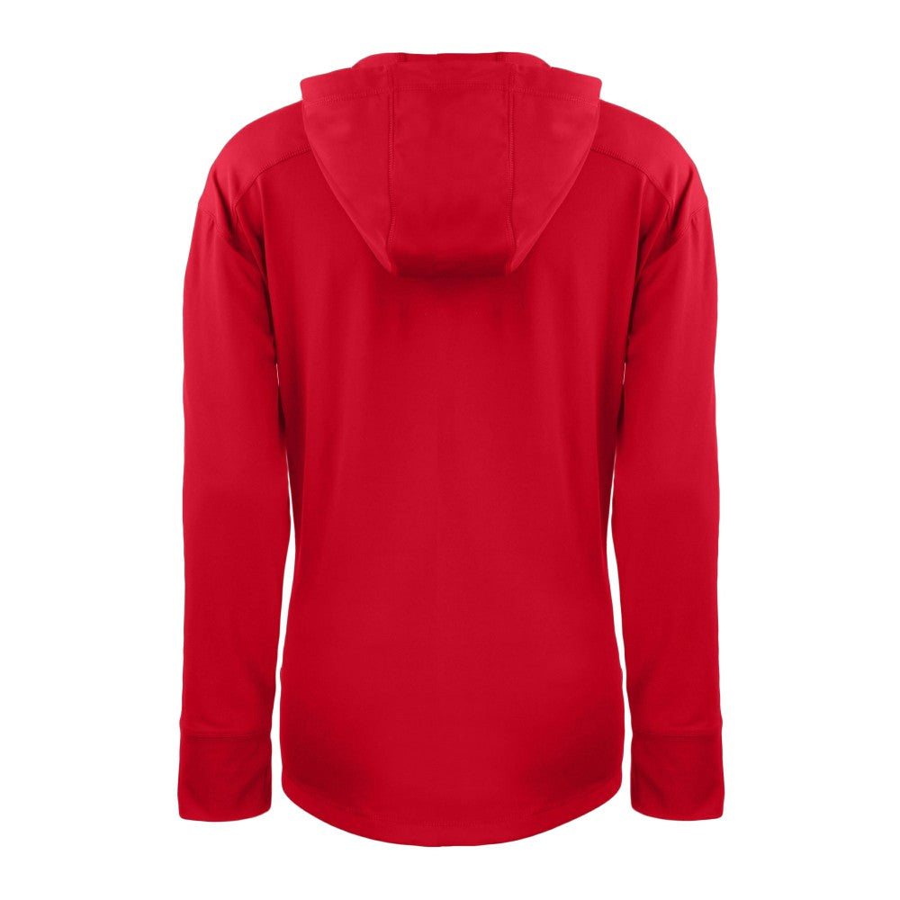 Cincinnati Reds Cutter & Buck Women's Daybreak Eco Recycled Half-Zip Hoodie - Red