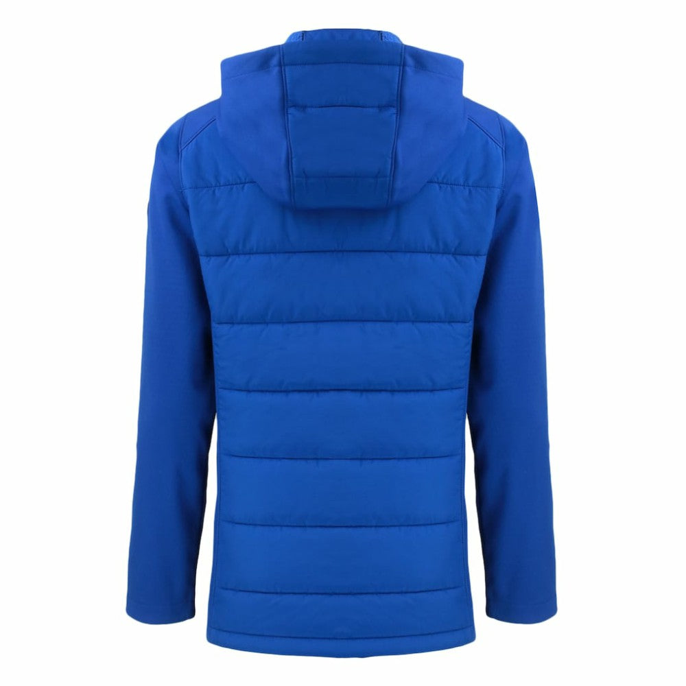 Los Angeles Dodgers Cutter & Buck Women's Evoke Hybrid Eco Softshell Recycled Full-Zip Hoodie Jacket - Royal