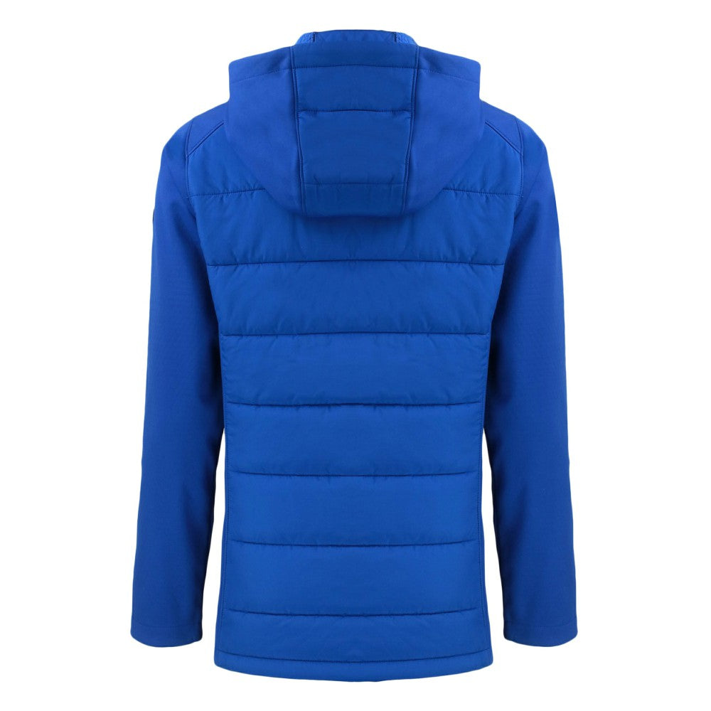 New York Mets Cutter & Buck Women's Evoke Hybrid Eco Softshell Recycled Full-Zip Hoodie Jacket - Royal