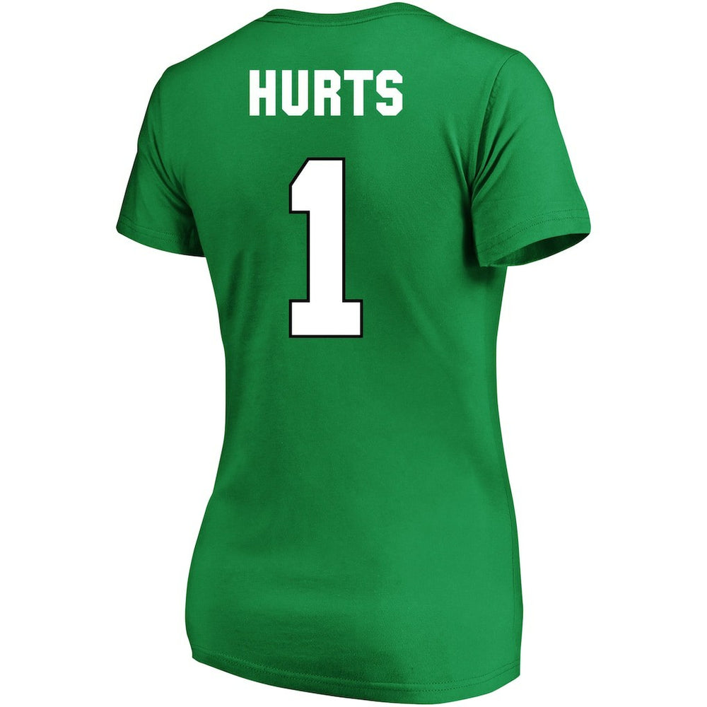 Jalen Hurts Philadelphia Eagles Women's Plus Size Fair Catch Name & Number Scoop Neck T-Shirt - Kelly Green for sale