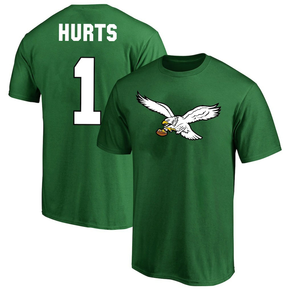 Jalen Hurts Philadelphia Eagles Big & Tall Player Name & Number T-Shirt - Kelly Green discount