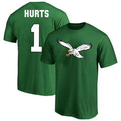 Jalen Hurts Philadelphia Eagles Big & Tall Player Name & Number T-Shirt - Kelly Green discount