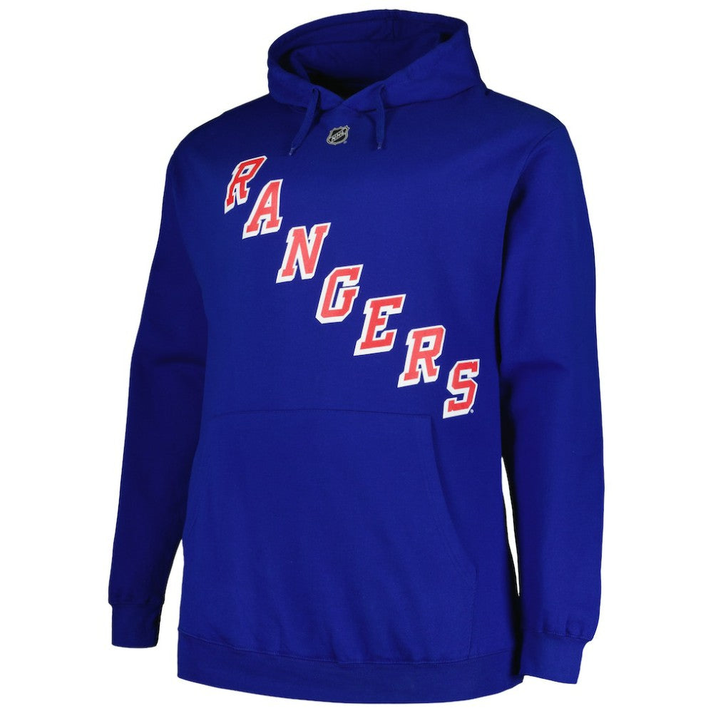 Mika Zibanejad New York Rangers Profile Big & Tall Name & Number Pullover Hoodie Blue
