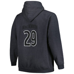 Nathan MacKinnon Colorado Avalanche Profile Big & Tall Name & Number Pullover Hoodie Charcoal