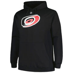 Sebastian Aho Carolina Hurricanes Profile Big & Tall Name & Number Pullover Hoodie Black