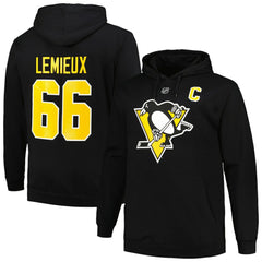 Mario Lemieux Pittsburgh Penguins Mitchell & Ness Name & Number Pullover Hoodie Black