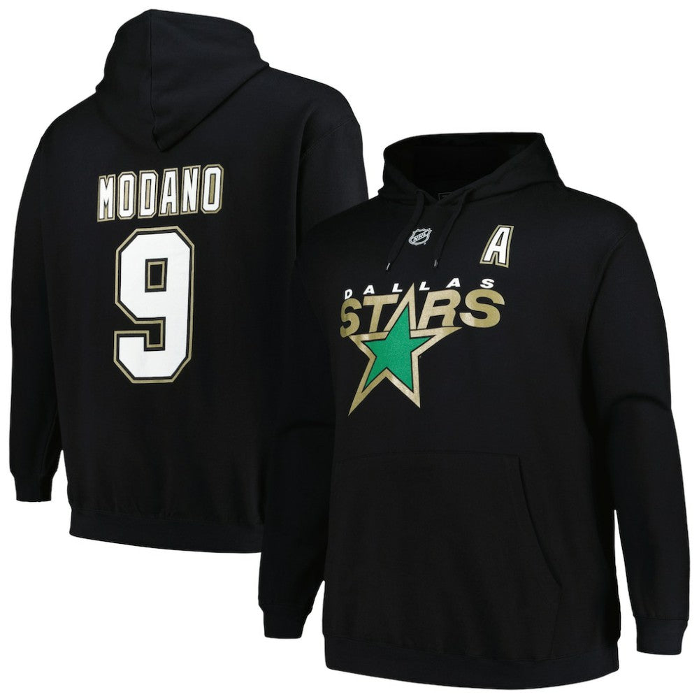 Mike Modano Dallas Stars Mitchell & Ness Name & Number Pullover Hoodie Black
