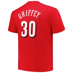Ken Griffey Cincinnati Reds Profile Big & Tall Cooperstown Collection Player Name & Number T-Shirt - Red