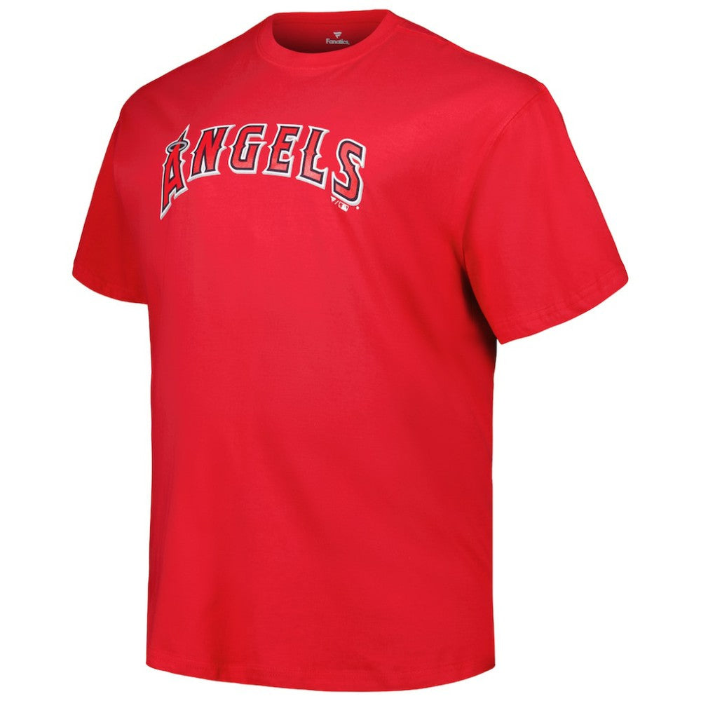 Mike Trout Los Angeles Angels Big & Tall Name & Number T-Shirt - Red
