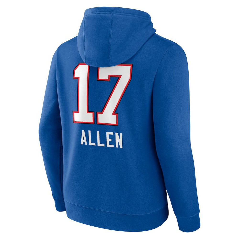 Josh Allen Buffalo Bills Team Wordmark Pullover Hoodie - Royal sale