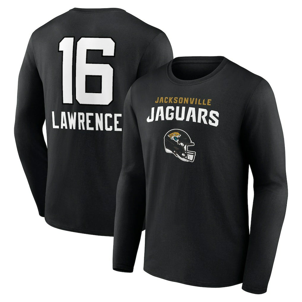 Trevor Lawrence Jacksonville Jaguars Team Wordmark Long Sleeve T-Shirt - Black outlet