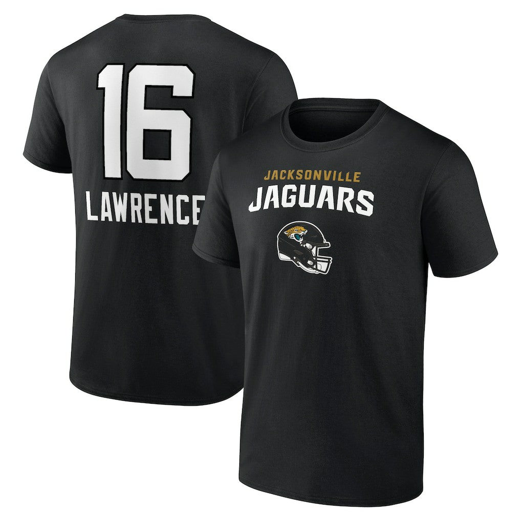 Trevor Lawrence Jacksonville Jaguars Team Wordmark Name & Number T-Shirt - Black outlet