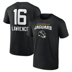 Trevor Lawrence Jacksonville Jaguars Team Wordmark Name & Number T-Shirt - Black outlet