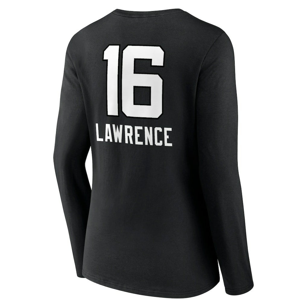 Trevor Lawrence Jacksonville Jaguars Women's Team Wordmark Long Sleeve V-Neck T-Shirt - Black outlet