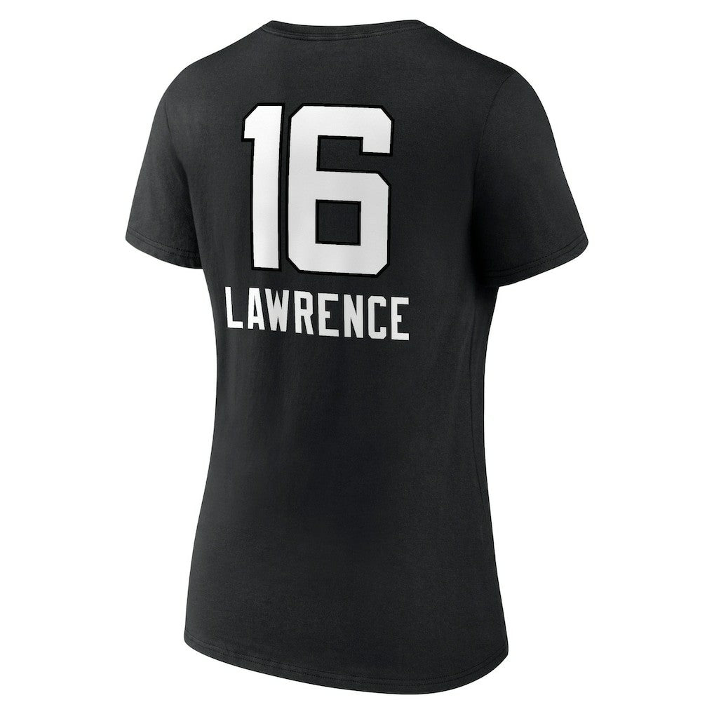 Trevor Lawrence Jacksonville Jaguars Women's Team Wordmark Name & Number V-Neck T-Shirt - Black cheap