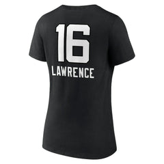 Trevor Lawrence Jacksonville Jaguars Women's Team Wordmark Name & Number V-Neck T-Shirt - Black cheap